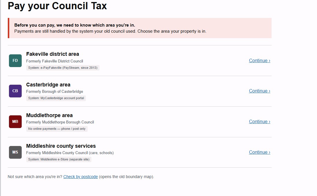 Council tax options